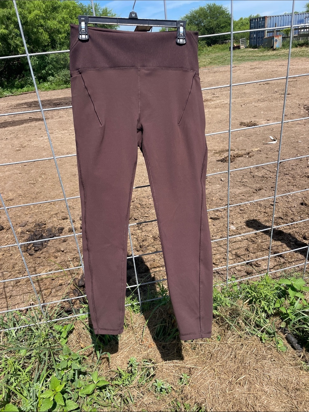 Avalanche Brown High-Waist Active Leggings